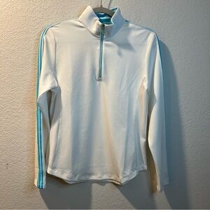Women’s Greg Norman white athletic quarter zip pullover sweater size small S